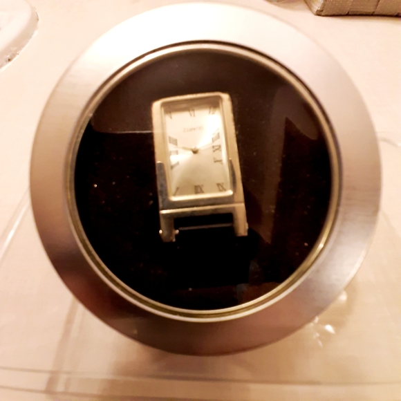 NEW Silver Rectangular Quartz Clip Watch - Picture 7 of 7
